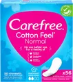 Produktbild: Carefree Slipeinlagen Cotton Feel Normal mit Frischeduft, besonders sanft zur Haut für einen weichen Tragegefühl, Ihre gute Passform passt sich den Körperbewegungen an, 56 Stück