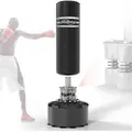 Produktbild: Physionics® Boxsack Stehend - Freistehend, Gefüllt, 175 cm, Erwachsene/Jugendliche, Muay Thai/MMA/Kickboxen, mit Saugfuß - Standboxsack, Kickbox... - Schwarz