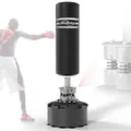 Produktbild: Physionics® Standboxsack- 175 cm, Gefüllt, Basis einfach zu befüllen, 12 Saugnäpfe, schneller Rückprall - Boxsack stehend, Boxing Bag, Box Sack, Punching Bag, Sandsack Boxen