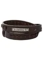 Produktbild: Fossil Wickelarmband Schmuck Geschenk Edelstahl Leder Armschmuck