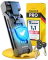 Produktbild: ONROAD Faltschloss Fahrrad Onlock Pro 85cm diebstahlsicher – Fahrradschloss hohe Sicherheit – Robustes & kompaktes Fahrradschloss Faltschloss mit Halterung – Fahrrad Schloß ideal für E-Bike