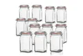 Produktbild: BigDean Einmachglas 12x Vorratsgläser 1,1L Deckel & Bügelverschluss Made in Germany, Glas, (Set, 12-tlg., Einweck Gläser), Einweck Glas, Luftdicht, Spülmaschinenfest, Lebensmittelecht