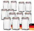 Produktbild: 12er Set Vorratsgläser mit Bügelverschluss 1L Einmachgläser Drahtbügel Luftdicht