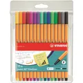 Produktbild: STABILO point 88 Fineliner verschiedene Farben Tintenschreiber Stifte 5er Set