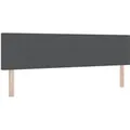 Produktbild: vidaXL Kopfteil mit Kopfteil Dunkelgrau 180 cm Kunstleder 42007062