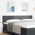 Produktbild: Kopfteil Schlichtes Design Dunkelgrau 180 cm Cord-Stoff