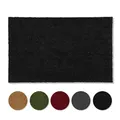 Produktbild: Carpido rutschfeste Kokosmatte - 50 x 80 cm Schwarz - Nachhaltige Naturfaser für den überdachten Außenbereich - 100% Kokos Fußmatte - Türmatte Eingang