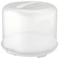 Produktbild: Rotho Kunststoff AG Rotho FRESH Tortenglocke XL, 26 cm Höhe, Kuchenglocke ideal zum sicheren Transport geeignet, Farbe: weiß 1046101100