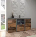 Produktbild: Rumba Kommode Sideboard Wohnwand Wohnzimmer Anbauwand Old Wood + Matera