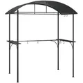 Produktbild: vidaXL Grillpavillon mit Seitenregalen Anthrazit 220x115x230 cm Stahl