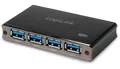Produktbild: LOGILINK USB3.0-Hub UA0282, 4-Port, Aluminium