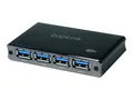 Produktbild: LogiLink USB 3.0 Hub 4-Port, Aluminum - Hub - 4 x SuperSpeed USB 3.0