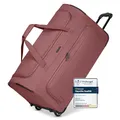 Produktbild: REDOLZ große L Trolley-Reisetasche mit Rollen 71 cm | 81 Liter | für Männer & Frauen (Duffle Essentials)