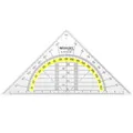 Produktbild: Westcott E-10130 00 Geometriedreieck Kunststoff, 14 cm, transparent - und weiter