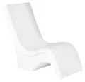 Produktbild: Step2 Vero Tall Hoher Pool Stuhl aus Kunststoff in Weiß | Sonnenliege mit Beschwerbare Basis und UV20-Kunststoff - für Sonnenplateaus bis 38,1 cm | Sonnenbett/Liege für Draußen/Garten