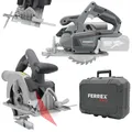 Produktbild: Ferrex Pro Akku Handkreissäge Kreissäge Linienlaser Parallelanschlag inkl Koffer