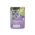 Produktbild: Bozita Nassfutter Senior 8+ Häppchen in Sauce mit viel Huhn - 12x85g Portionsbeutel getreidefreies & weizenfreies Futter für Katzen - Katzen Nassfutter mit 8,5% Protein & 4,5% Fettgehalt