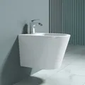 Produktbild: doporro WC-Bidet Düren108 Weiß 48,5x36x36cm aus Keramik Wand-Bidet mit Überlauf