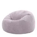 Produktbild: Icon Kingston Sitzsack Cord, Lila, Sitzsack Erwachsene mit Füllung, Bean Bag, Cord Sessel, Lounge Sessel, Lounge Stuhl, Schlafzimmer, Wohnzimmer, Wohnzimmer Möbel