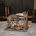 Produktbild: ROBOTIME 3D Puzzle Holz Murmelbahn Trackball Modell Bausatz für Erwachsene Mecha