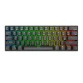 Produktbild: Royal Kludge Rk61 Rgb Mechanische Tastatur, roter Schalter (schwarz) (Qwerty)