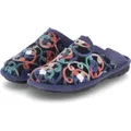 Produktbild: Josef Seibel Damen Pantoffeln/ Hausschuhe LILLE 07 Blau Bunt Filz Größe: 42 - Blau - 42