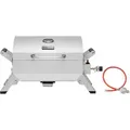 Produktbild: Royal Gourmet - Edelstahl Tragbarer Gasgrill, Compact Tischgrill mit Zwei Griffen und Reiseschlössern, Klappbaren Beinen, 3 kW bbq Campinggrill für