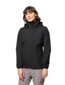 Produktbild: Jack Wolfskin STORMY POINT Damen-Regenjacke XXL Schwarz