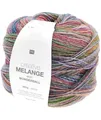 Produktbild: Rico Design Creative Melange Aran Wonderball lachs-petrol Farbe 18, Farbverlaufswolle Nadelstärke 5 mm zum Stricken oder Häkeln, Wolle 200g Knäuel