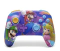 Produktbild: PowerA Enhanced Wireless Controller for Nintendo Switch, Switch Lite & OLED Model, Rechargeable Bluetooth Gamepad with up to 30 Hours of Play Time, Official: Mario; Color Splash Heroes