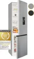 Produktbild: GGV Exquisit Kühl-Gefrierkombination KGC265-70-WS-040D | 260l | Wasserspender | Abtauautomatik | LED | Inox-Look, D (Spektrum A bis G)