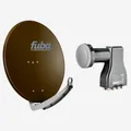 Produktbild: Fuba 80cm Satellitenschüssel braun Set Octo LNB 8 Teilnehmer (HDTV,4K/8K)