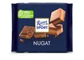 Produktbild: Ritter Sport Nugat, Tafelschokolade mit cremig-feinem Edelnugat aus goldbraun gerösteten Haselnüssen mit feiner Vollmilchschokolade, perfekt zum Naschen, Geschenkidee, 100g Tafel