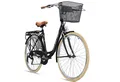 Produktbild: bergsteiger Cityrad Paris 26 Zoll, 28 Zoll Damenfahrrad, ab 140 cm, Korb, Licht, 6 Gang Shimano Tourney RD-TZ50 Schaltwerk, Kettenschaltung, V-Bremsen