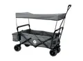 Produktbild: Miweba Bollerwagen MB-10, faltbar, Bremse, abnehmbares Dach, PU-Breitreifen, Transporttasche, 100 kg (Grau)