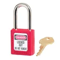 Produktbild: Master Lock 410RED Thermoplastisches Sicherheitsvorhängeschloss für Mechanische Verriegelungen, Rot, Bügel 3,8 x 2 cm