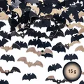 Produktbild: Konfetti Fledermäuse Halloween Schwarz & Gold 15 g Tischdeko Halloween-Party