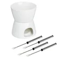 Produktbild: Schokoladen Fondue-Set aus Porzellan Maße: ca. 10,3 x 10,3 x 13cm Art. 24672