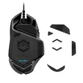 Produktbild: kwmobile Mouse Feet Sticker kompatibel mit Logitech G502 Wired (not for Wireless) Ersatz Glider - Mausfüße passgenau - Maus Glides in Schwarz