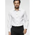 Produktbild: Langarmhemd BRUNO BANANI, Herren, Gr. 47/48, N-Gr, weiß, Obermaterial: 100% Baumwolle, Basic, tailliert, 1-Knopf-Manschette verstellbar, Hemden, Kontrastbesatz