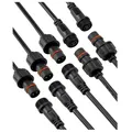 Produktbild: 2 poliger Stecker 12V wasserdicht 5 Paar IP65 Steckverbinder mit 16 AWG Kabel...