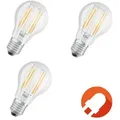 Produktbild: 3er Pack OSRAM LED BASE Filament E27 Glühlampe 7,5W wie 75W warmweiß klar