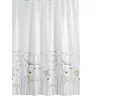 Produktbild: Ekershop Duschvorhang Textil Daisy Gänseblümchen Weiß und Gelb für Duschstange Breite 240 cm (inkl. Ringe), Höhe 200 cm, wasserabweisend, waschbar, bügelbar
