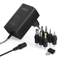 Produktbild: ANSMANN APS 300 Universal Stecker Netzteil 12V inkl. 7 verschiedende Adapter Stecker - Netzstecker bis max. 600mA - zur Stromversorgung vieler Elektrokleingeräte von 3-12 Volt regelbar