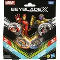 Produktbild: Hasbro G0287EU4 - Marvel Beyblade X, Iron Man 4-80B vs. Thanos 4-60P, Multipack, Takara Tomy (Deutsch) (G0287ES0)