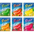 Produktbild: FRAIX Getränkepulver 6 Sorte Mixed (30er Pack x 100g) Vorteilspack - je 5 Packungen - Geschmacksrichtungen - Himbeere Kirsche Orange Pfirsich Wald...