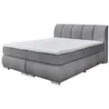 Produktbild: Boxspringbett Graz 180 x 200 cm Stoff Grau