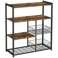 Produktbild: VASAGLE Küchen-Organizer vintage-braun, schwarz 80,0 x 35,0 x 95,0 cm, 1 St.