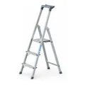 Produktbild: ZARGES Stufenstehleiter Aluufen 1seitig Plattform-H590mm 2.8kg eloxHolme