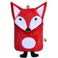 Produktbild: Hugo-Frosch Wärmflasche Öko Junior Comfort Fuchs, 0,8 Liter, rot, aus nachwachsenden Rohstoffen, abnehmbarer Veloursbezug